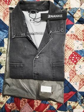 Ananke Black Button Up Denim Style